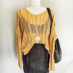 Mustard Twist Sweater